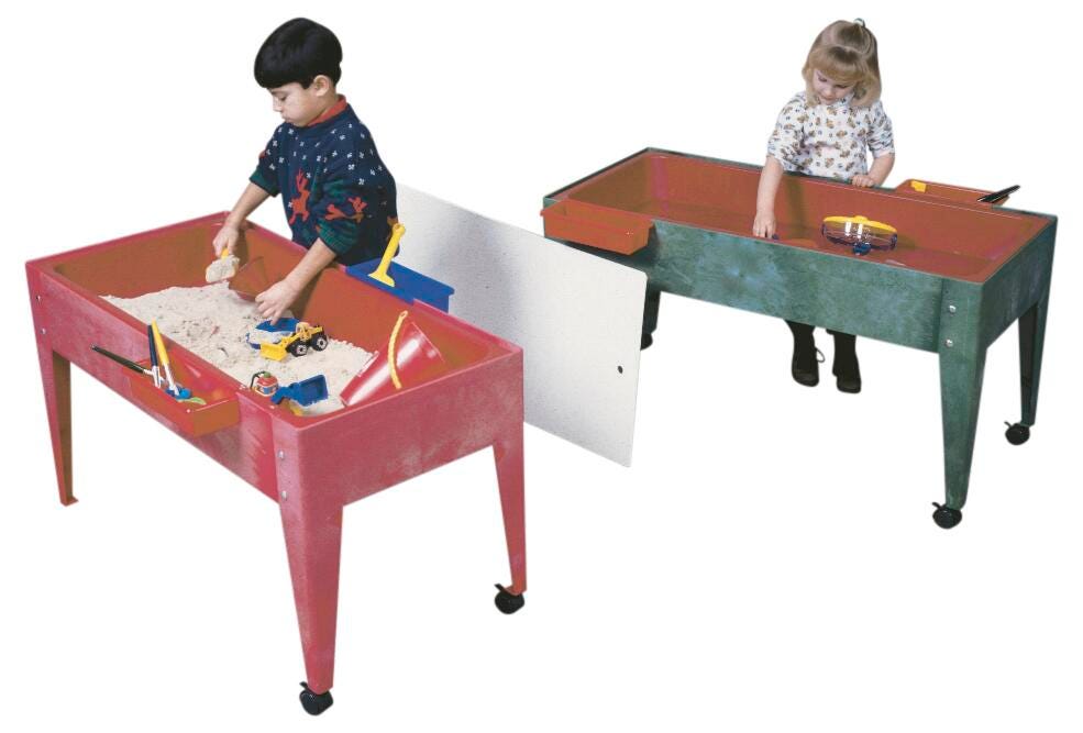 TABLE S+W SUPER S+W ACT CENTER RED 2 CASTERS