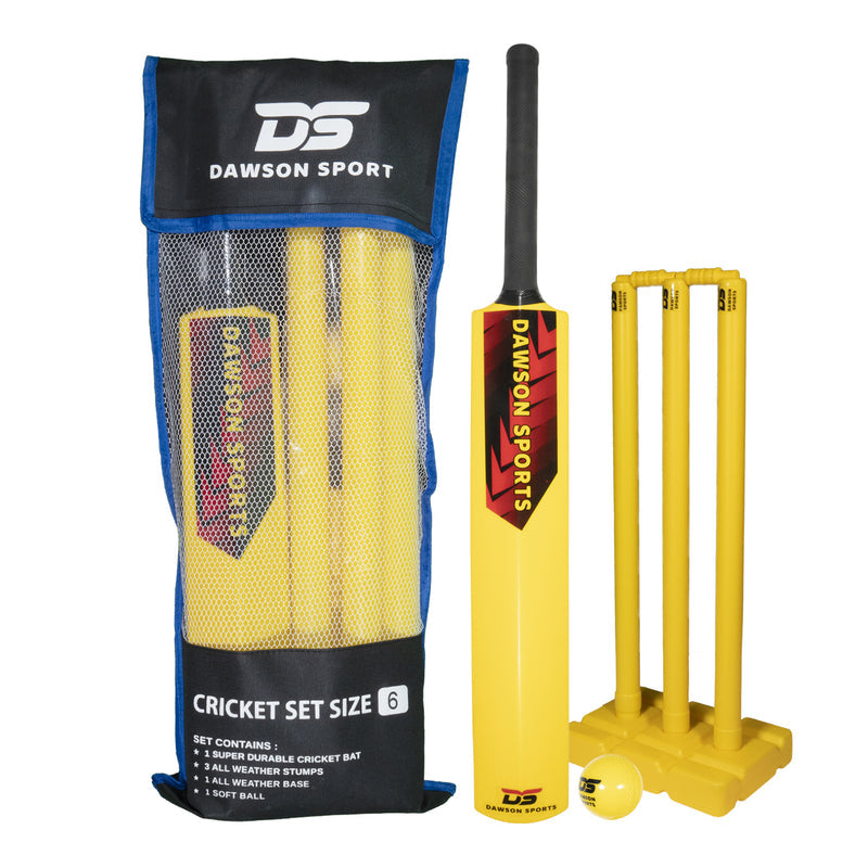 DS Cricket Set - Size 6 Yellow/Red