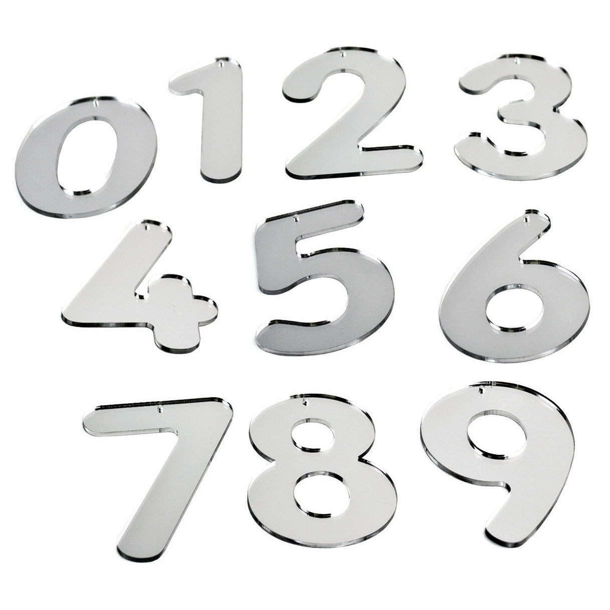 Mirror Numbers 0-9 Pack Of 10