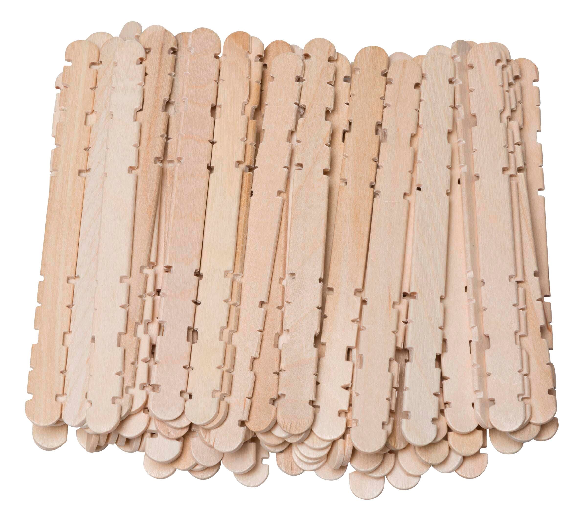 CRAFT STICKS NATURAL NOTCHED PACK OF 1000