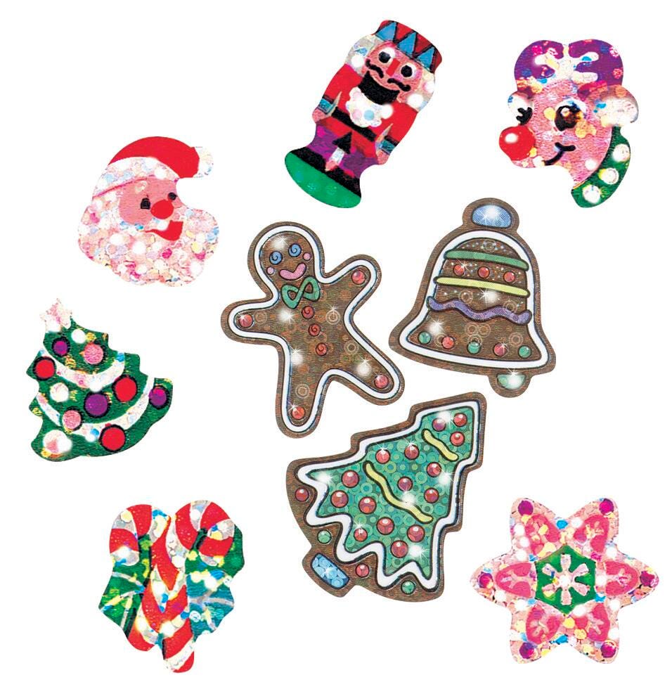 STICKERS HOLIDAY CELEBRATION SPARKLE VARIETY PACK OF 648