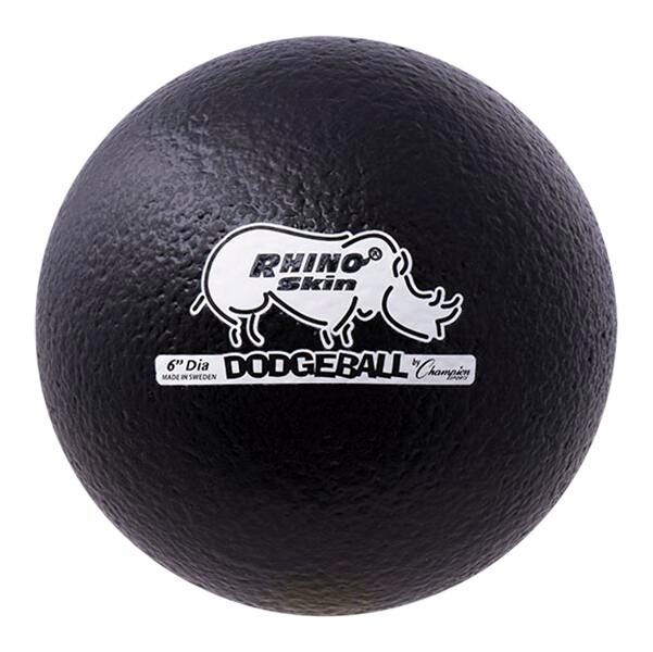BALL DODGEBALL 6 INCH RHINOSKIN BLACK