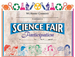 CERTIFICATES SCIENCE FAIR CERTIFICATE - PACK OF 30