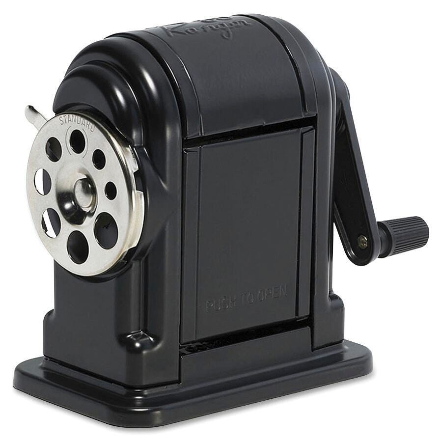 SHARPENER PENCIL WALL MOUNT BLK/CHROME EPI1001