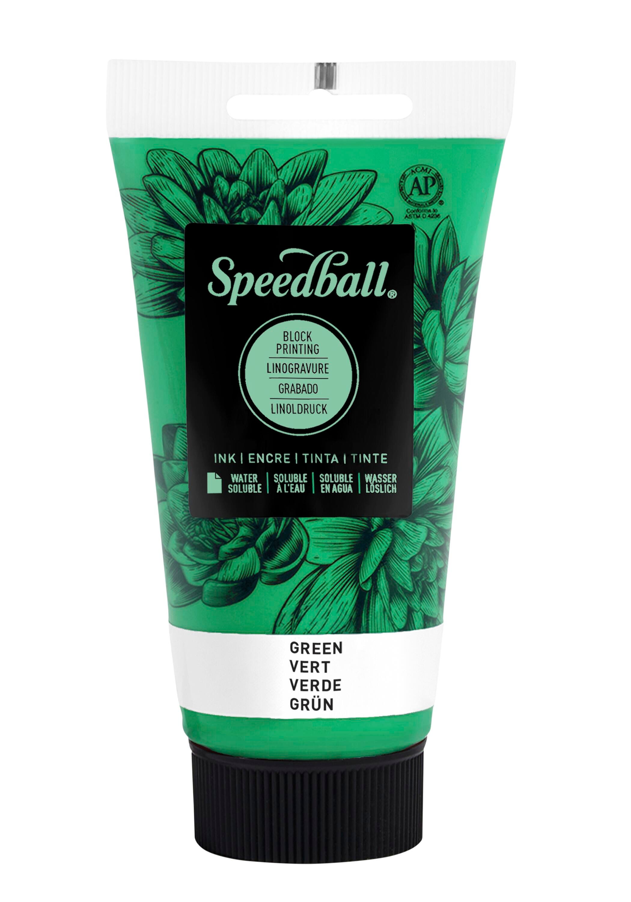 INK WATER SOLUBLE BLOCK PRINTING 2.5 OZ GREEN