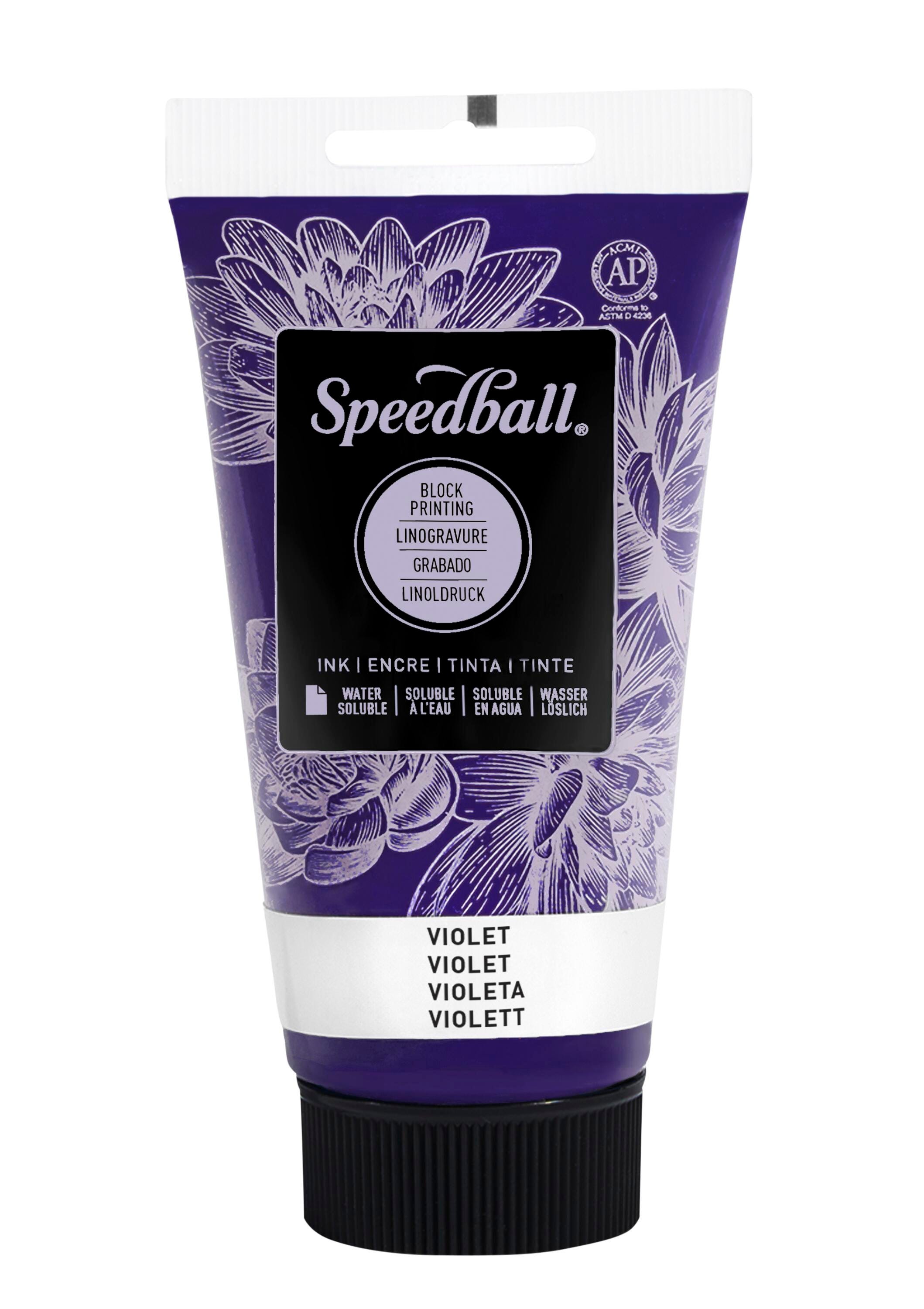INK WATER SOLUBLE BLOCK PRINTING 2.5 OZ VIOLET