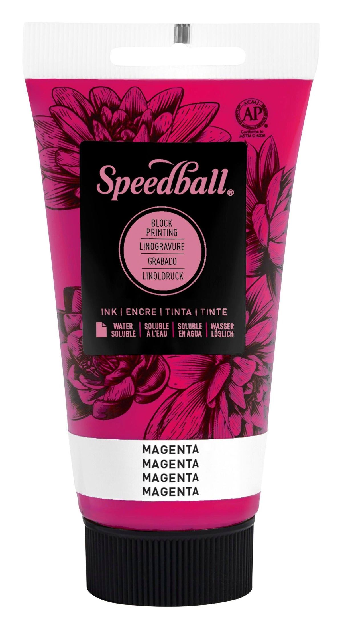 INK WATER SOLUBLE BLOCK PRINTING 2.5 OZ MAGENTA