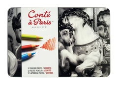 PENCIL PASTEL CONTE ASST COLOR SET OF 12