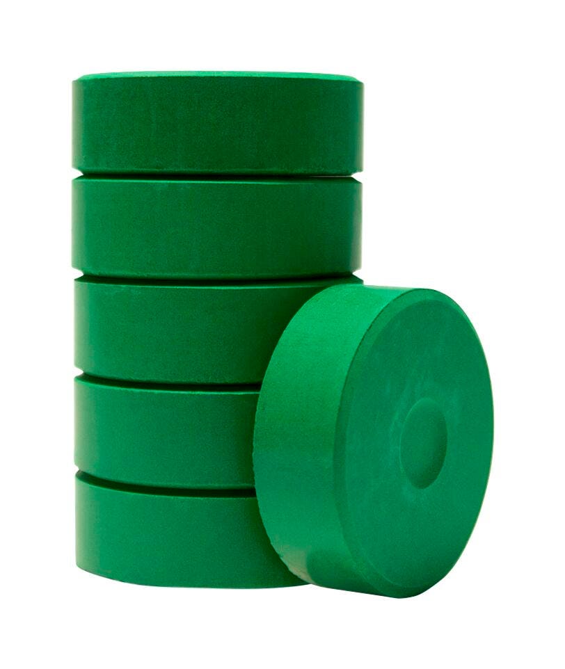 PAINT TEMPERA CAKES LARGE RICHESON BRILLANT GREEN PACK OF 6