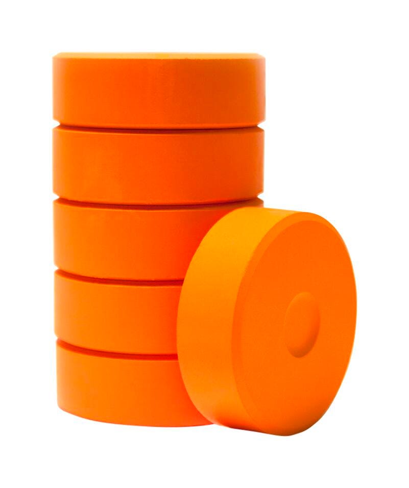 PAINT TEMPERA CAKES LARGE RICHESON ORANGE PACK OF 6