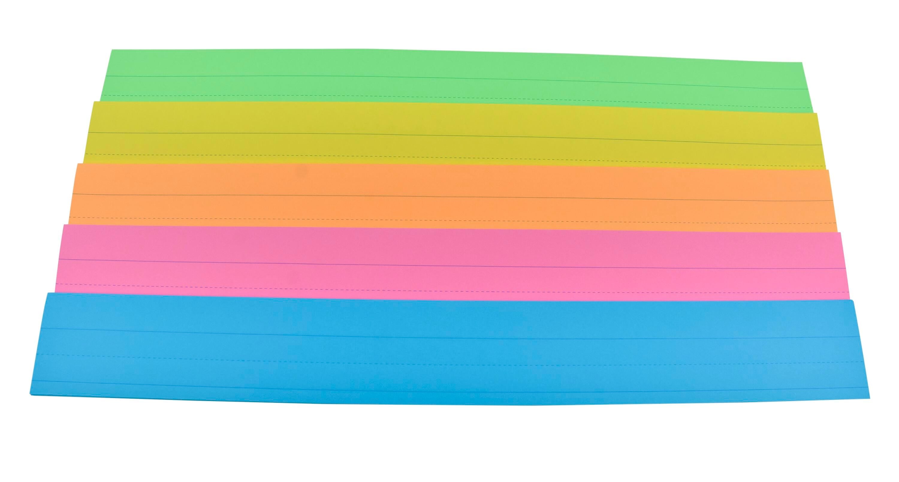 PAPER SENTENCE STRIPS 3X24 NEON SCHOOL SMART PK OF 100