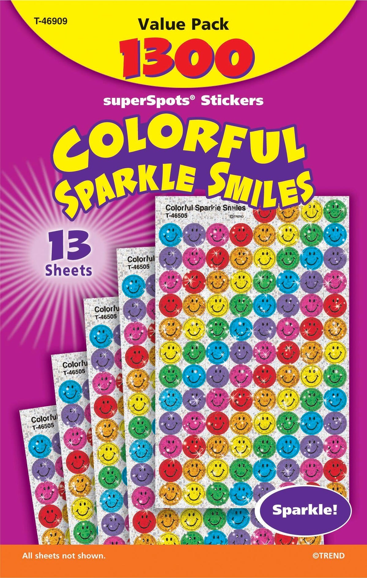 STICKERS 3/8 SPARKLE SUPERSPOTS VARIETY PACK OF 1300