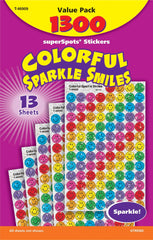 STICKERS 3/8 SPARKLE SUPERSPOTS VARIETY PACK OF 1300