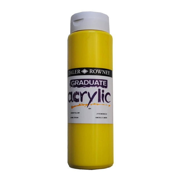 DAL GRADUATE ACRYLIC 500ML LEMON YELLOW -Min Qty 1