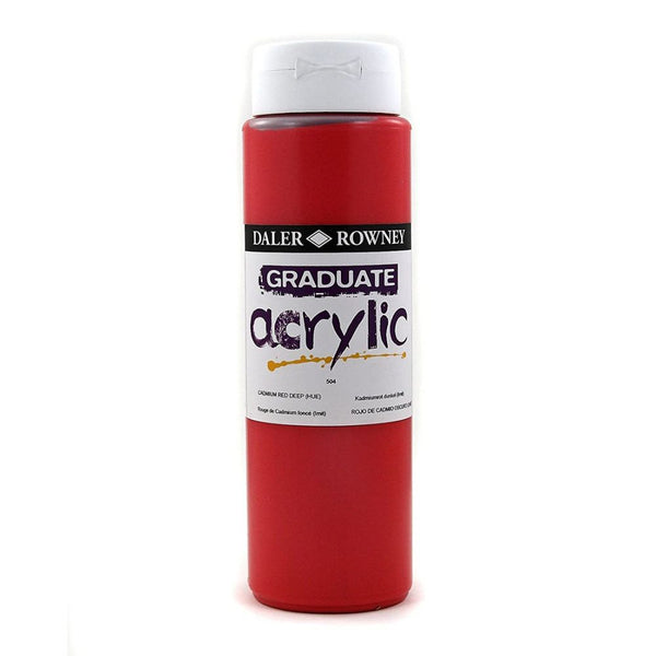 DAL GRADUATE ACRYLIC 500ML CADMIUM RED DEEP HUE -Min Qty 1