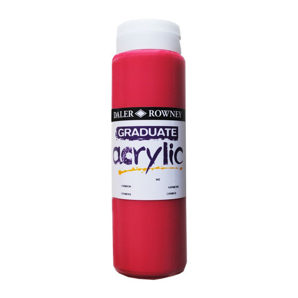 DAL GRADUATE ACRYLIC 500ML CRIMSON -Min Qty 1