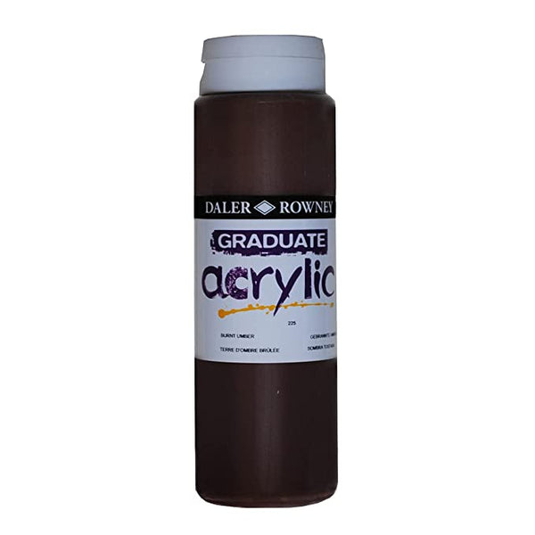 DAL GRADUATE ACRYLIC 500ML BURNT UMBER -Min Qty 1