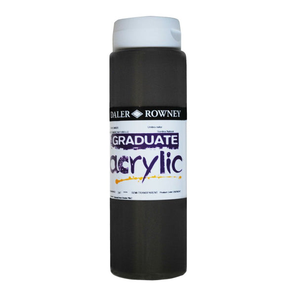 DAL GRADUATE ACRYLIC 500ML RAW UMBER -Min Qty 1