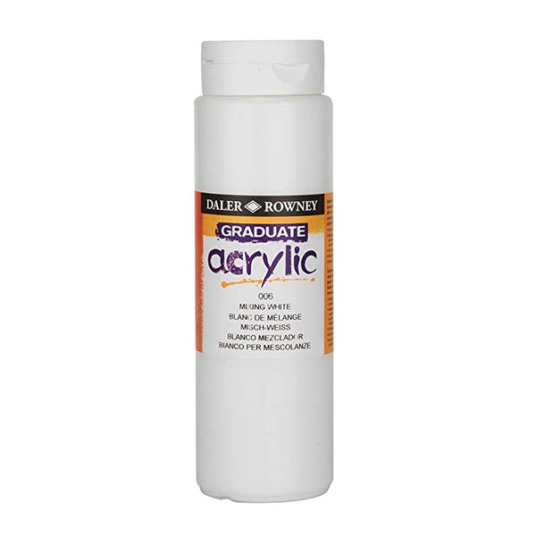 DAL GRADUATE ACRYLIC 500ML MIXING WHITE -Min Qty 1