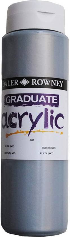 DAL GRADUATE ACRYLIC 500ML SILVER IMIT -Min Qty 1