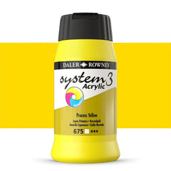 DAL SYSTEM3 ACRYLIC 500ML PROCESS YELLOW -Min Qty 1