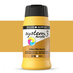 DAL SYSTEM3 ACRYLIC 500ML CADMIUMYELLOW DEEP HUE -Min Qty 1