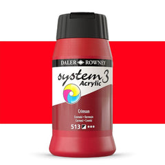 DAL SYSTEM3 ACRYLIC 500ML CRIMSON -Min Qty 1