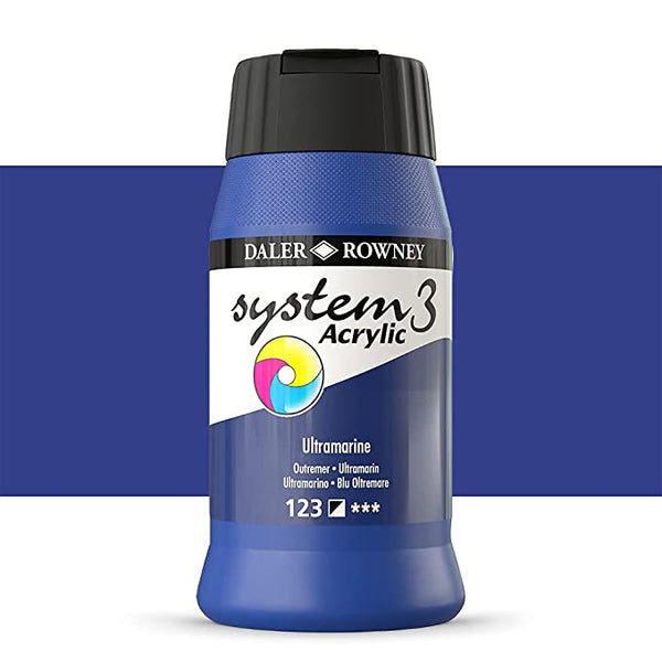 DAL SYSTEM3 ACRYLIC 500ML ULTRAMARINE -Min Qty 1