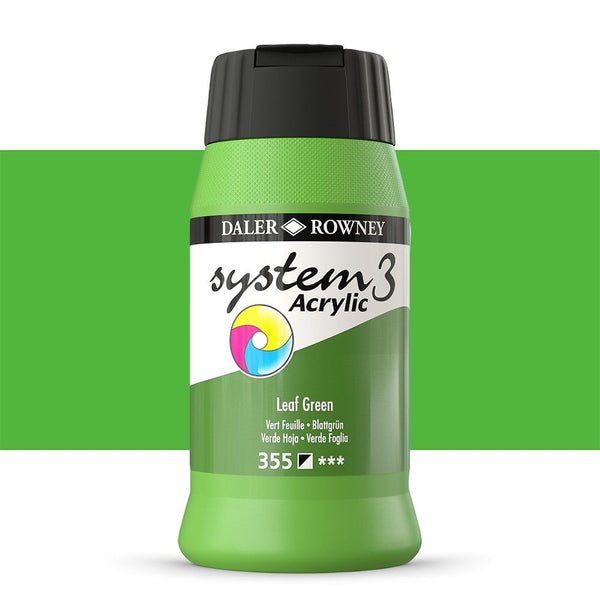 DAL SYSTEM3 ACRYLIC 500ML LEAF GREEN -Min Qty 1