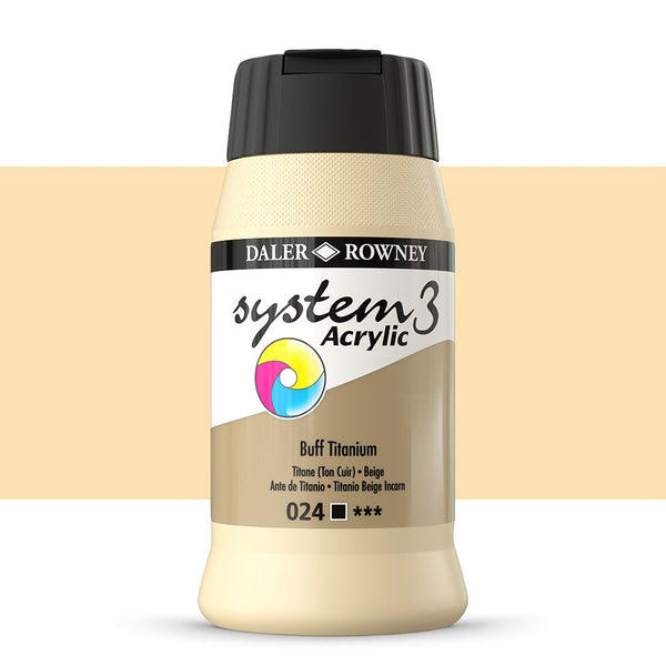 DAL SYSTEM3 ACRYLIC 500ML BUFF TITANIUM -Min Qty 1