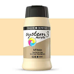 DAL SYSTEM3 ACRYLIC 500ML BUFF TITANIUM -Min Qty 1
