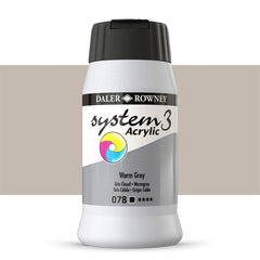 DAL SYSTEM3 ACRYLIC 500ML WARM GREY -Min Qty 1