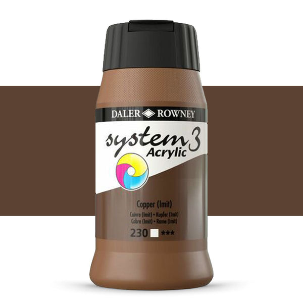 DAL SYSTEM3 ACRYLIC 500ML COPPER IMIT -Min Qty 1
