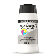 DAL SYSTEM3 ACRYLIC 500ML ZINC MIXN WHITE -Min Qty 1