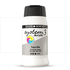DAL SYSTEM3 ACRYLIC 500ML TITANIUM WHITE -Min Qty 1