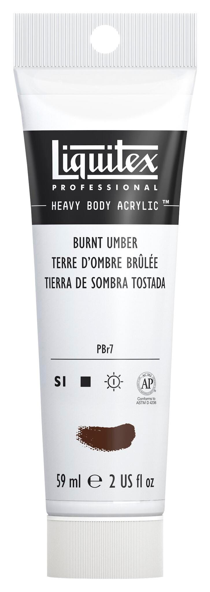 PAINT ACRYLIC HB LIQUITEX BURNT UMBER 2 OZ