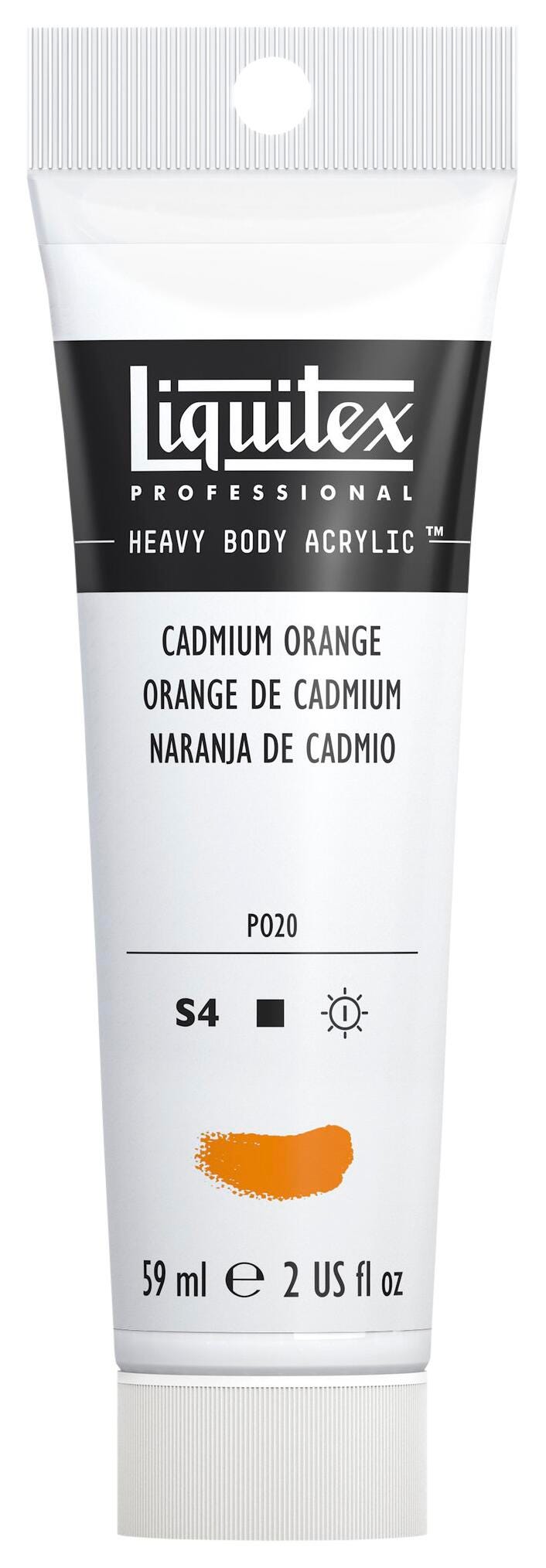 PAINT ACRYLIC HB LIQUITEX CADMIUM ORANGE 2 OZ