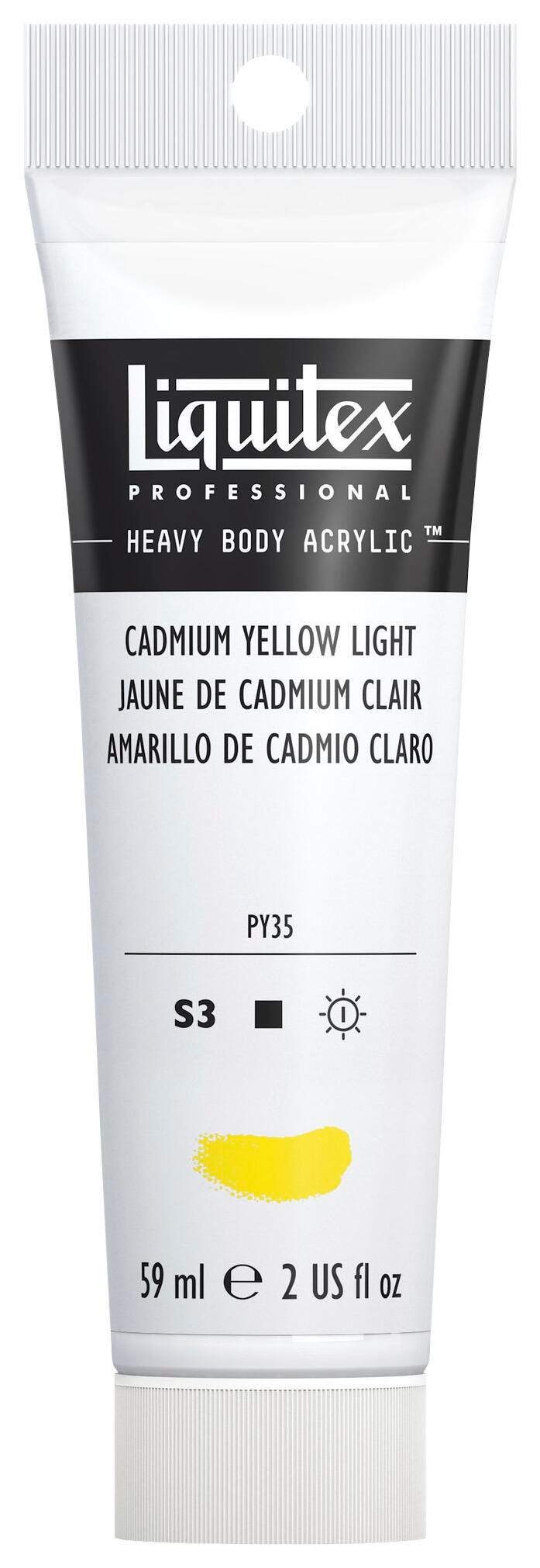 PAINT ACRYLIC HB LIQUITEX CADMIUM YELLOW LIGHT 2 OZ