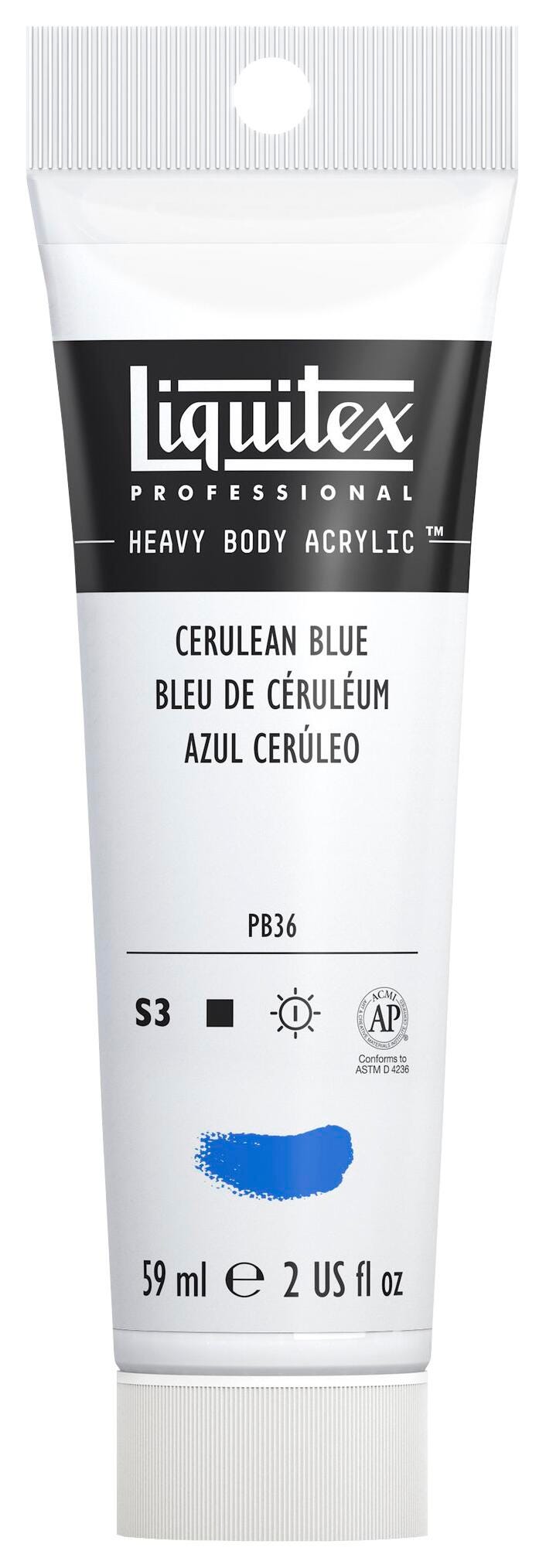 PAINT ACRYLIC HB LIQUITEX CERULEAN BLUE 2 OZ