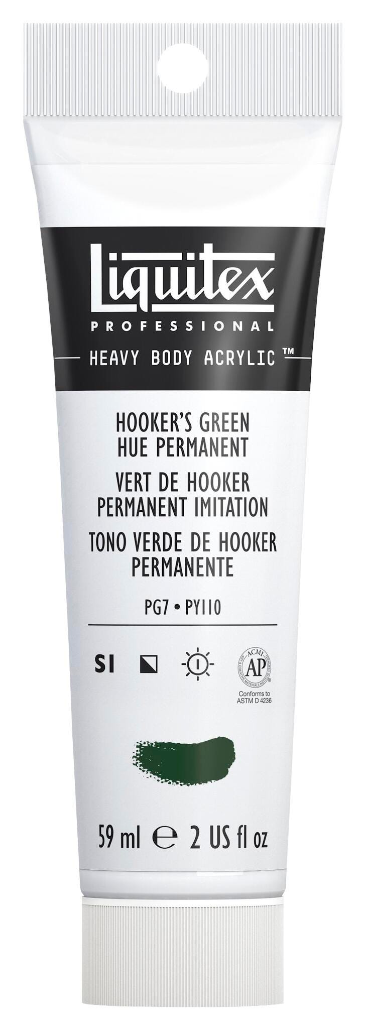 PAINT ACRYLIC HB LIQUITEX HOOKERS GREEN HUE PERMANENT 2 OZ