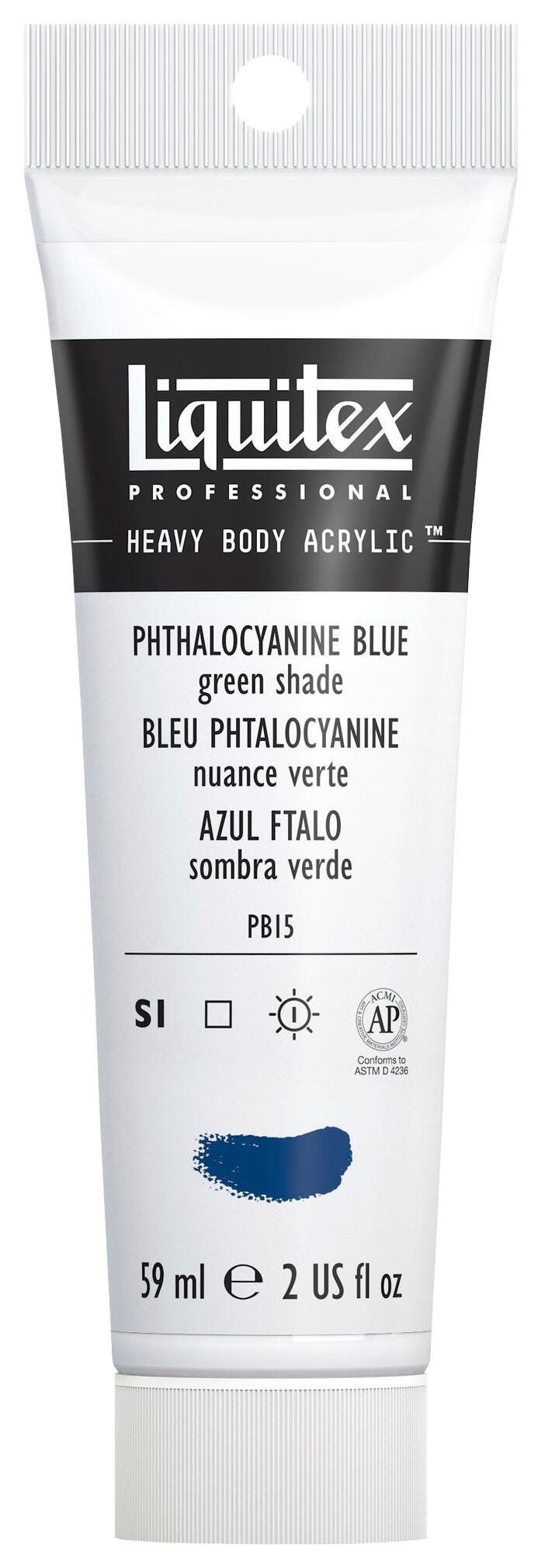PAINT ACRYLIC HB LIQUITEX PHTHALO BLUE 2 OZ