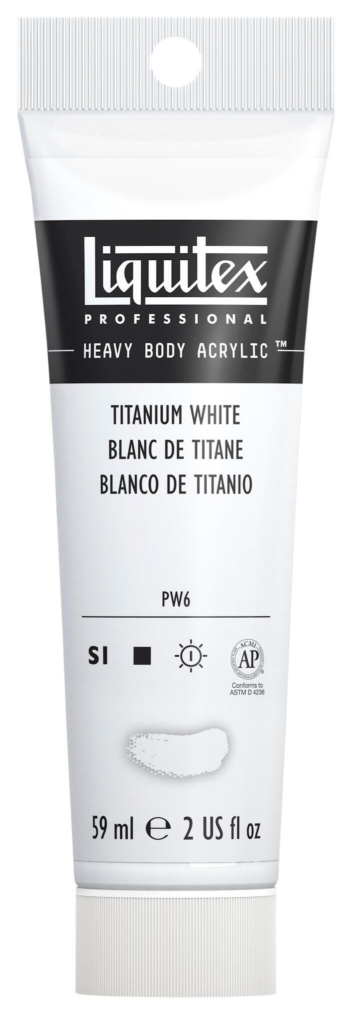 PAINT ACRYLIC HB LIQUITEX TITANIUM WHITE 2 OZ