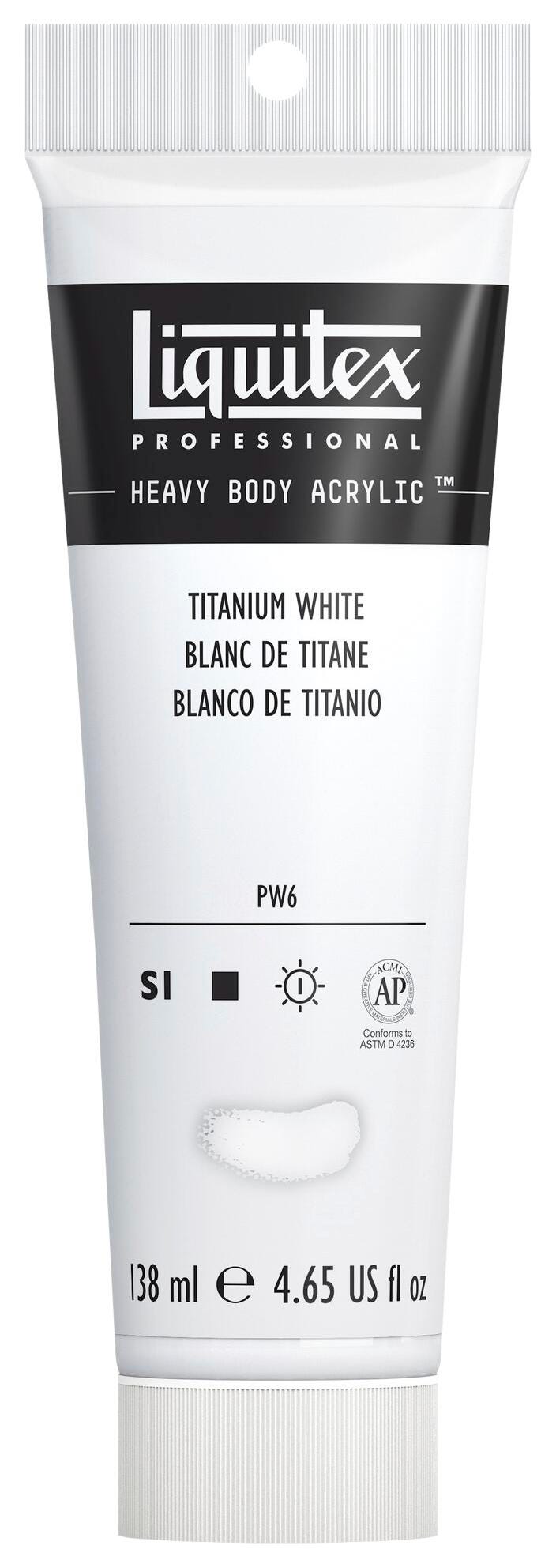 PAINT ACRYLIC HB LIQUITEX TITANIUM WHITE 4.65 OZ