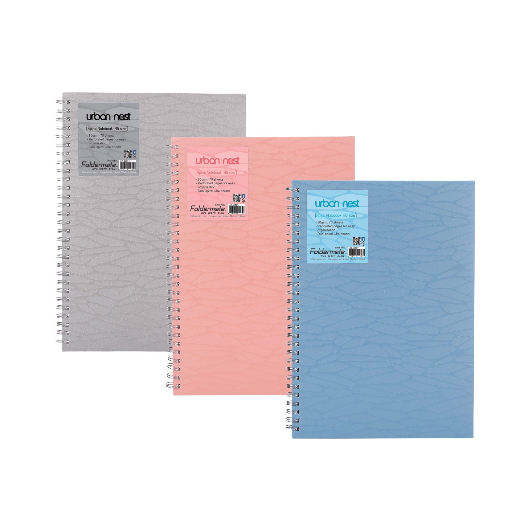 Foldermate, 3SubjctNotebk A5 120sht BX=12 RegCol UN