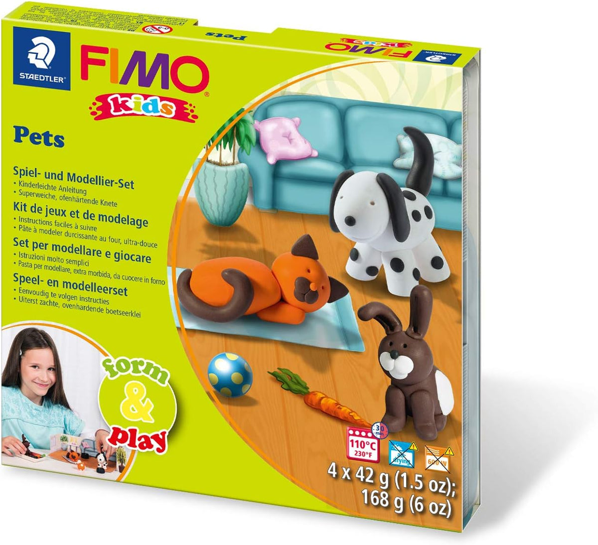 Staedtler, Fimo Kids Form&Play Pets 4x42g