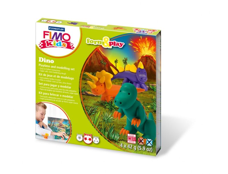 Staedtler, Fimo Kids Form&Play Dino 4x42g
