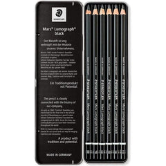 Staedtler, Mars Lumograph Pencil Black Set 6pc