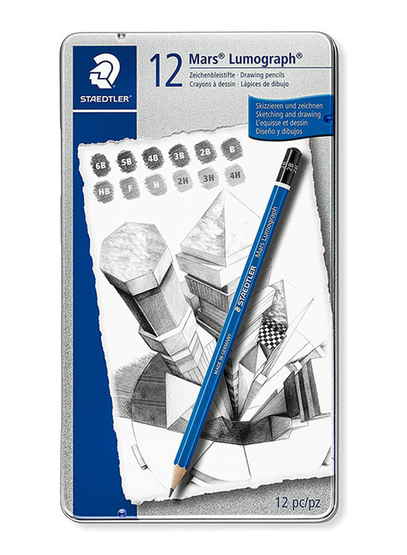 Staedtler, Mars Lumograph Pencil Set=12pc