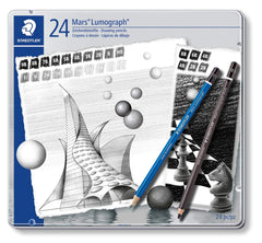 Staedtler, Mars Lumograph Pencil Set=24pc