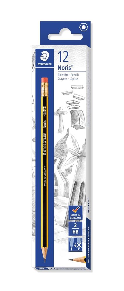 Staedtler, Noris Pencil with Rubber Bl=3p